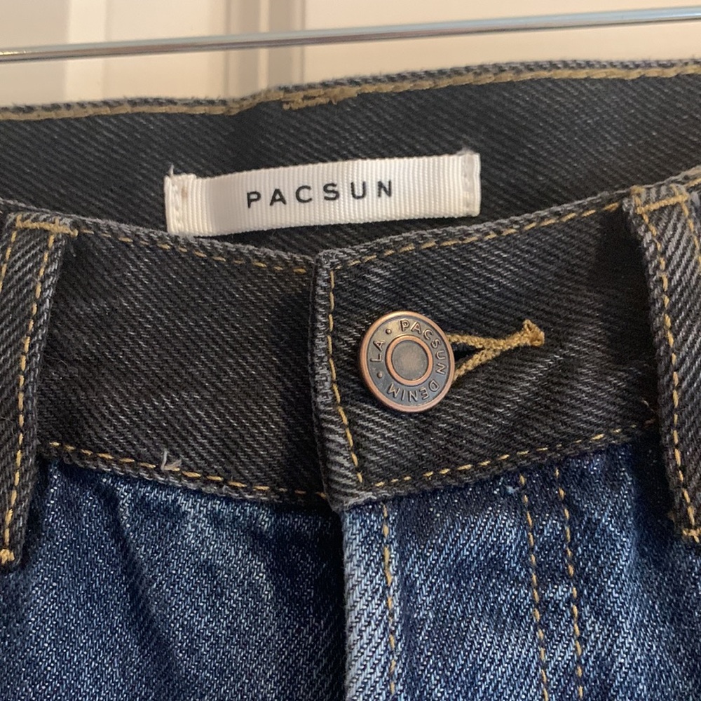 Pacsun Ultra High Rise Black Blue Denim Jeans -- 25 - Picture 2 of 12